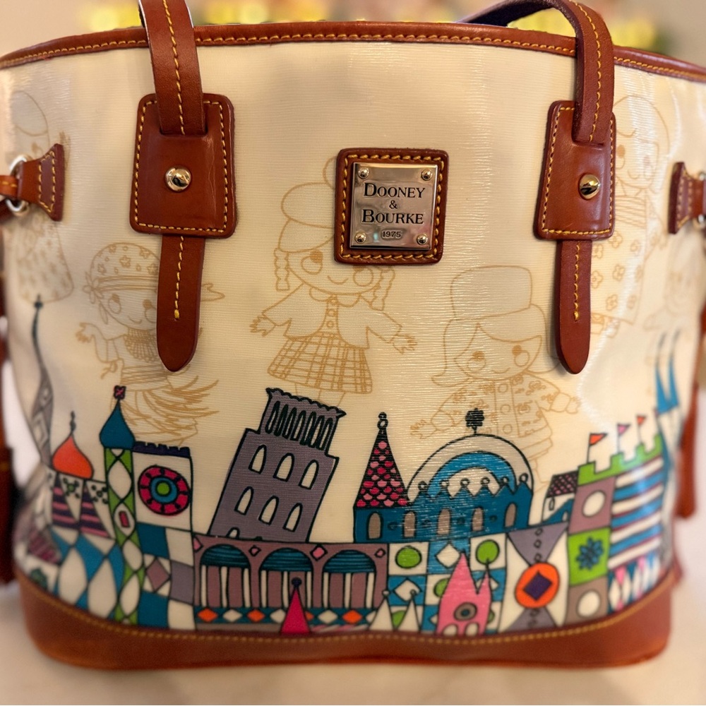 Dooney & Bourke Disney “It’s a Small World” Shopper Tote - Limited Edition